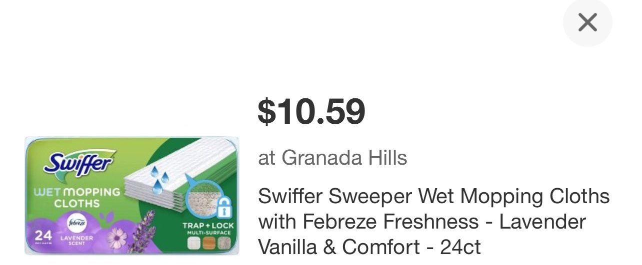 SWIFFER Wet Cloths