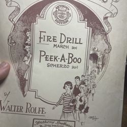 Fire drill March / Perk A Boo Scherzo - Two composition for piano Piano Sheet 1927 