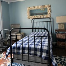 Restoration Hardware Twin Metal Bed Frame