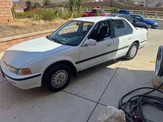 1993 Honda Accord White 4-Door Sedan
