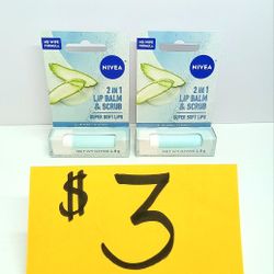 Nivea Lip Balms 