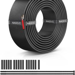 NAOEVO 20 Gauge Wire 2 Conductor Electrical Wire, 20 AWG Stranded PVC Cord, 12V Low Voltage