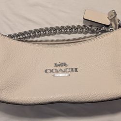 Coach White Charlotte Purse