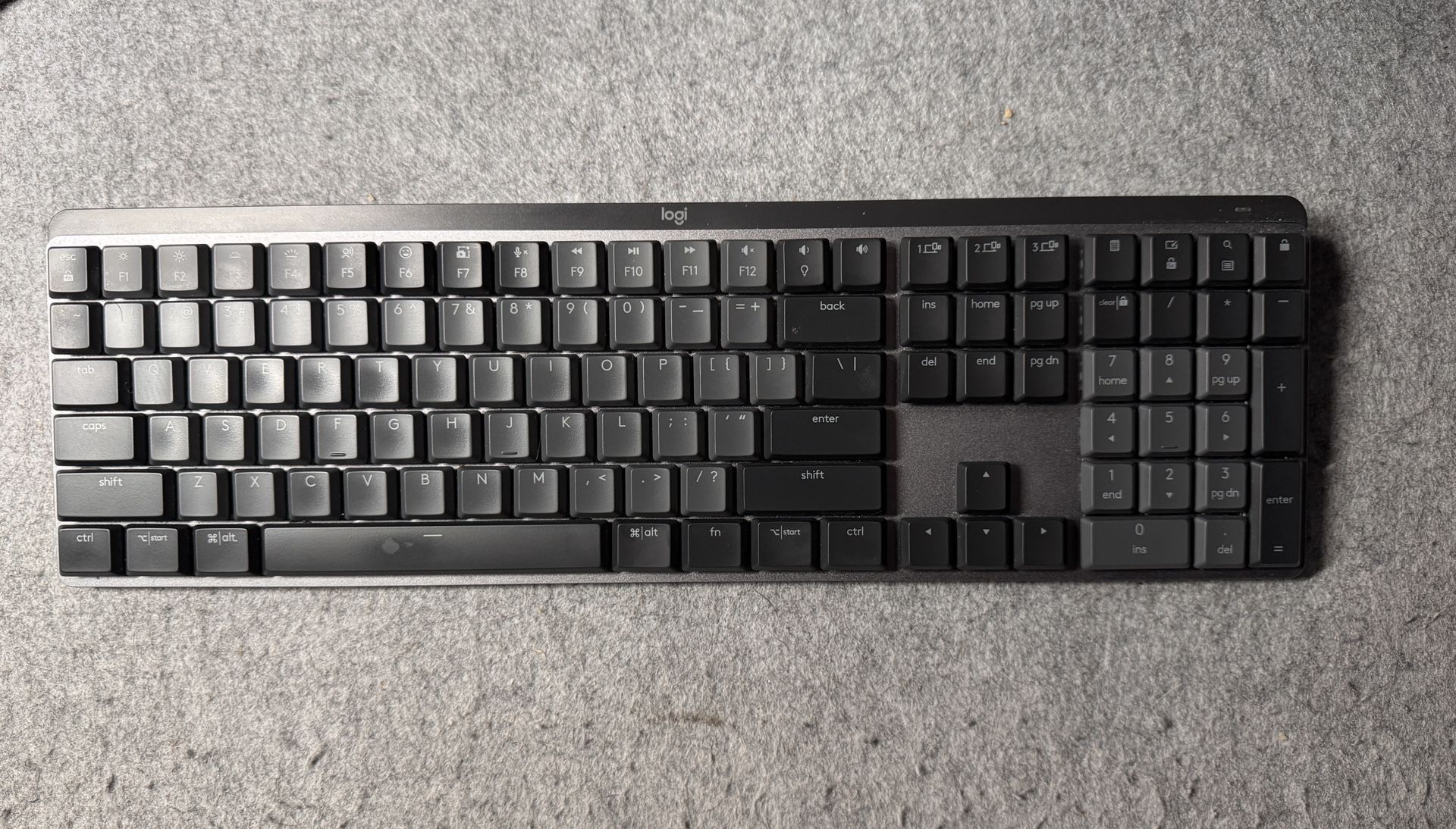 Logitech MX Mechanical Wireless Illuminated Performance Keyboard, Tactile Quiet Switches, Backlit Keys, Bluetooth, USB-C, macOS, Windows, Linux, iOS,