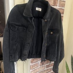 Black Jacket Size L Semi New