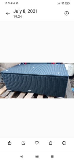rattan coffee table with glass base