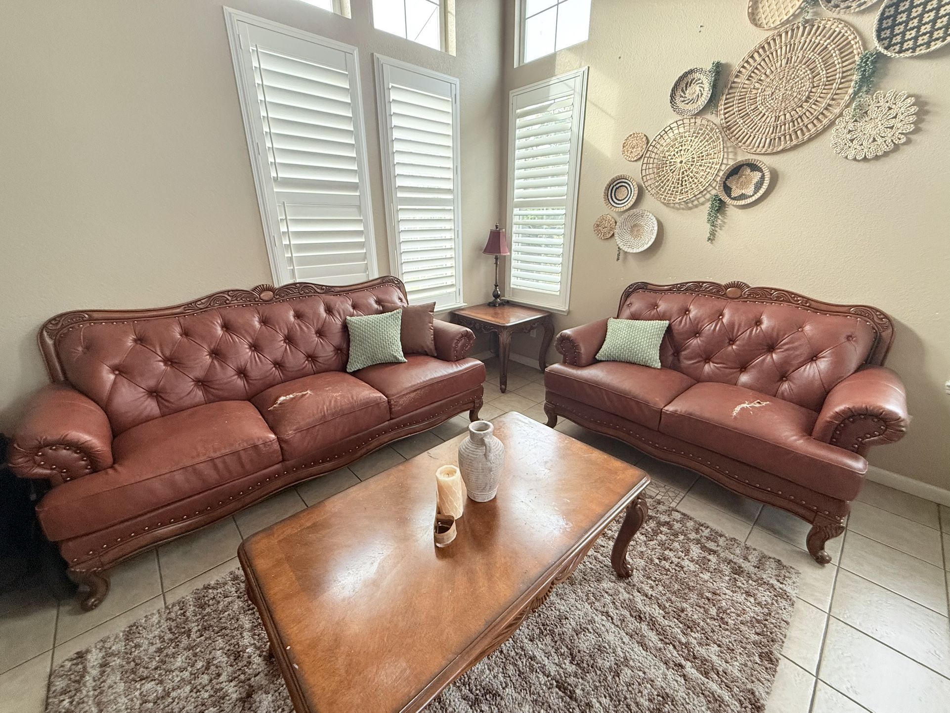 FREE 2 Pc Sofa Set - Good Condition Full Set