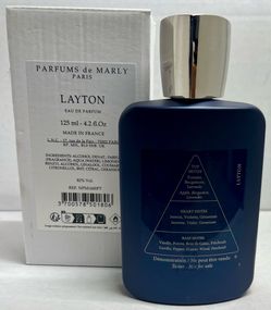 Layton Exclusif Parfum de Marly Eau de Parfum 4.2 Fl. Oz./125 Ml. New never used tester bottle.