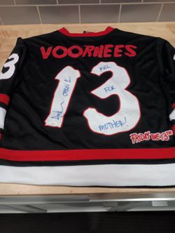 Friday The 13th Autographed Vorhees Jersey Ari Lehman JSA Certified Jason 1 