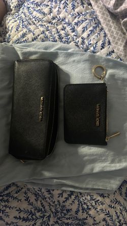 Michael Kors Black Wallet and Coin Purse Set