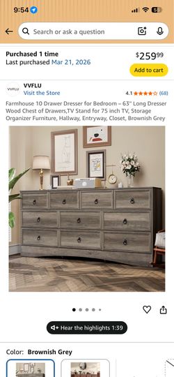 NEW Dresser and nightstands