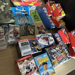 Opened sports cards - Full sets of sports cards for sale. Selling as is in a bundle together.