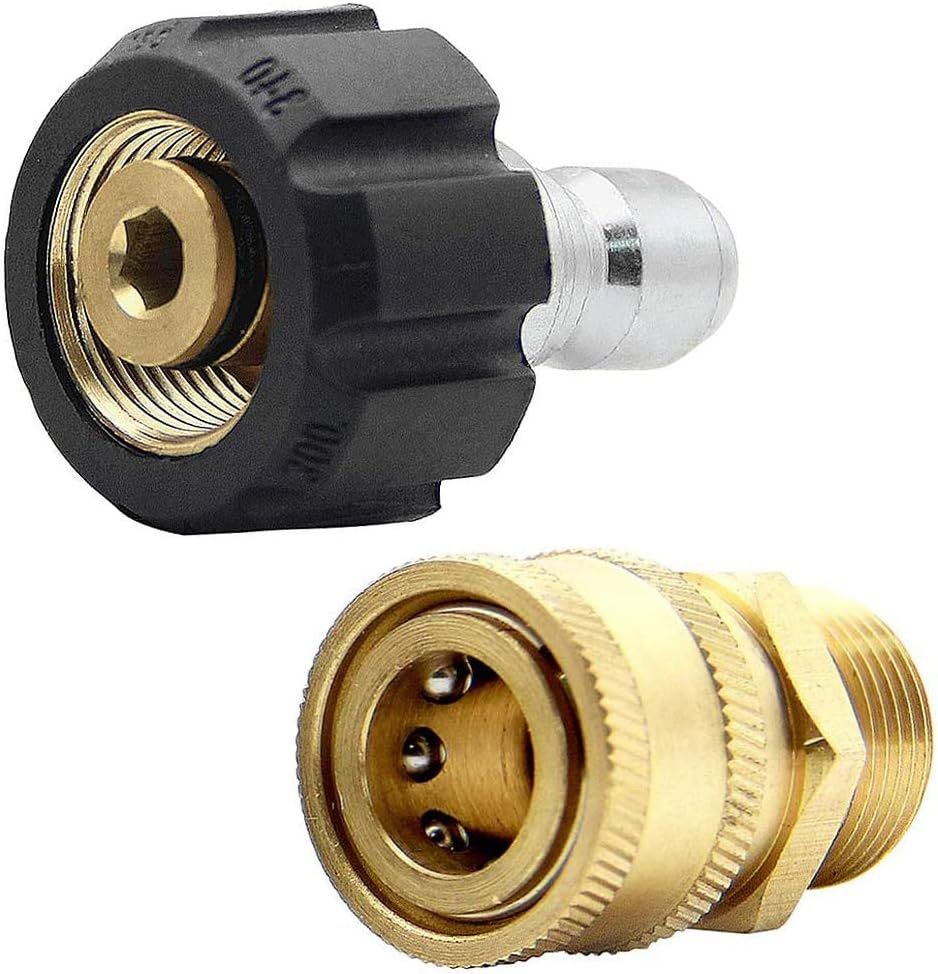 TWINKLE STAR Pressure Washer Adapter Set, Quick Connect Kit, Metric M22-15mm (TWIS292) (NEW)