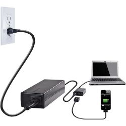 Targus® APA32US Laptop Charger With USB Fast Charging Port