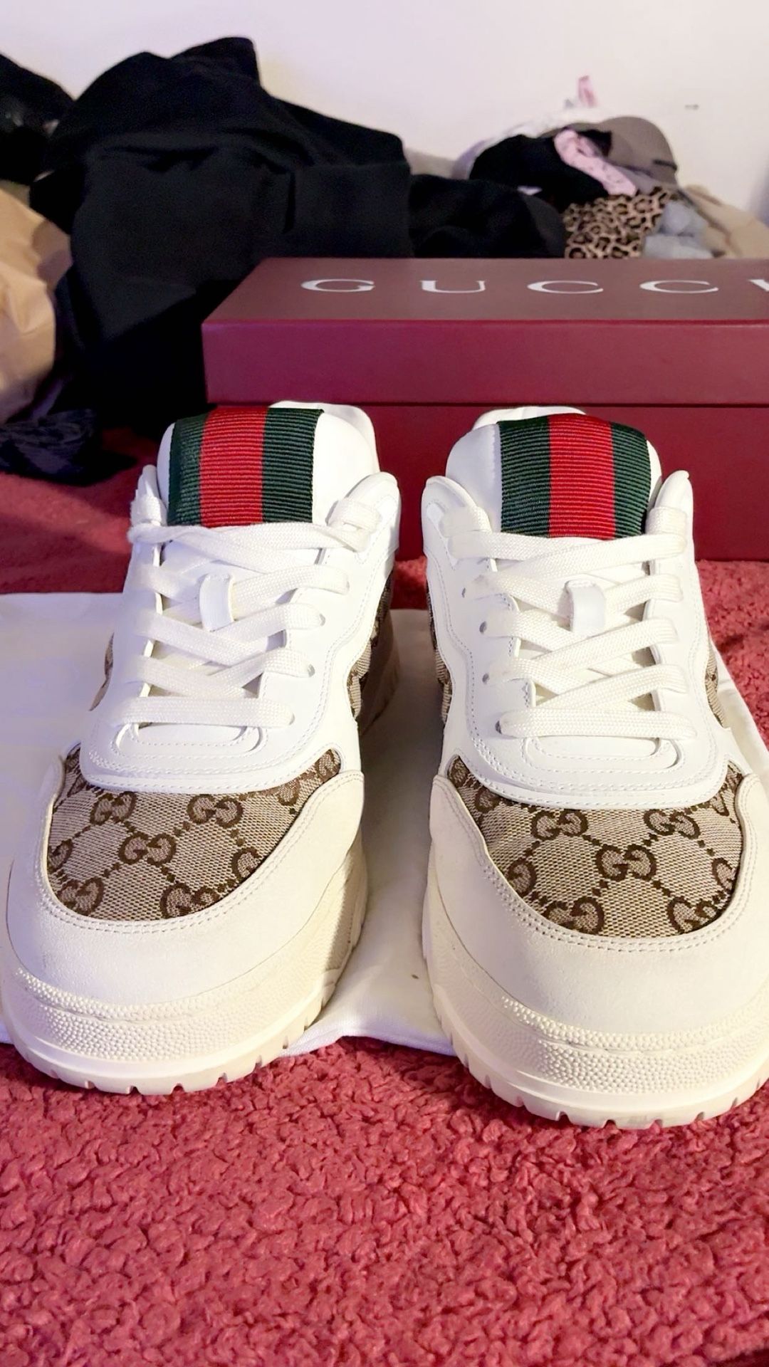 Men’s Gucci “Re-Web” OG Canvas Style.