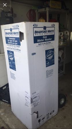 New Gas hot water heater. Bradford White RG250T6N 50 Gallon - 40,000 BTU  Defender Safety System High EF Residential Water Heater Can be delivered f  for Sale in Philadelphia, PA - OfferUp