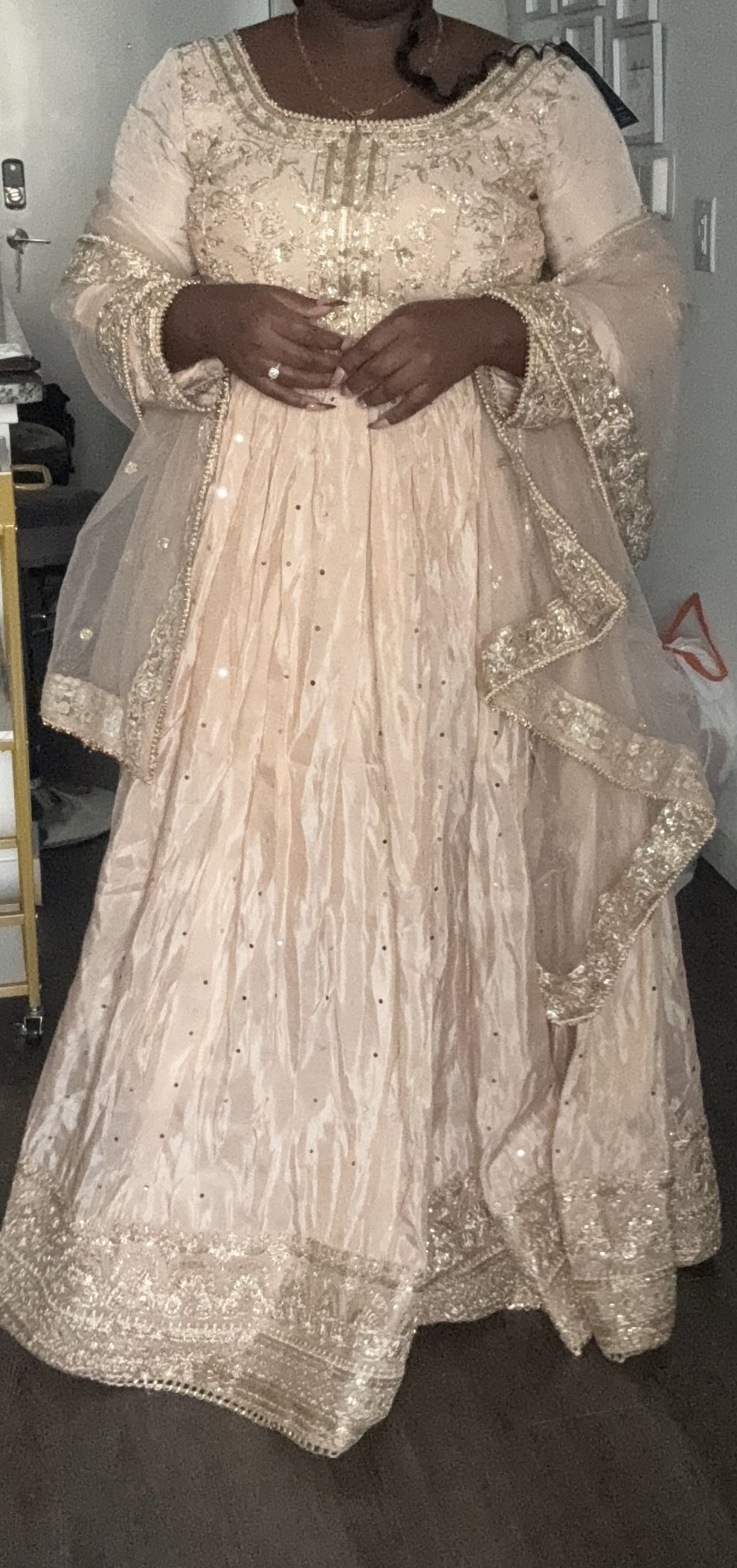 Nude Indian Wedding Gown