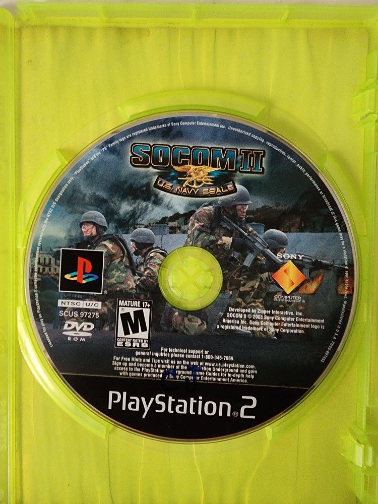 PS2 Socom II us Navy Seals 
