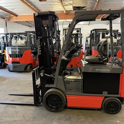 2021 Toyota 8FBCU25 Quad Mast Forklift