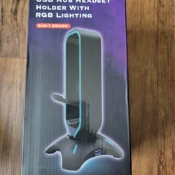 Black RGB Headset Holder 