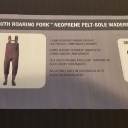 Herter's Youth Roaring Fork Neoprene Felt-Sole Waders | Size 6 Regular