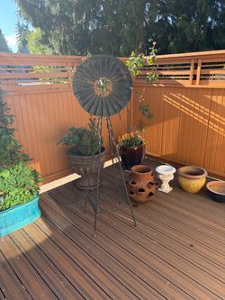 Pot planters and yard art