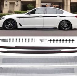 17-23 BMW 5 Series G30 M-Style Side Skirt Extension Sills & Decal Kit