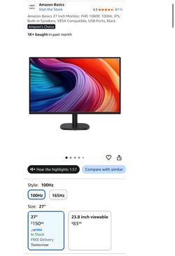 27” Monitor