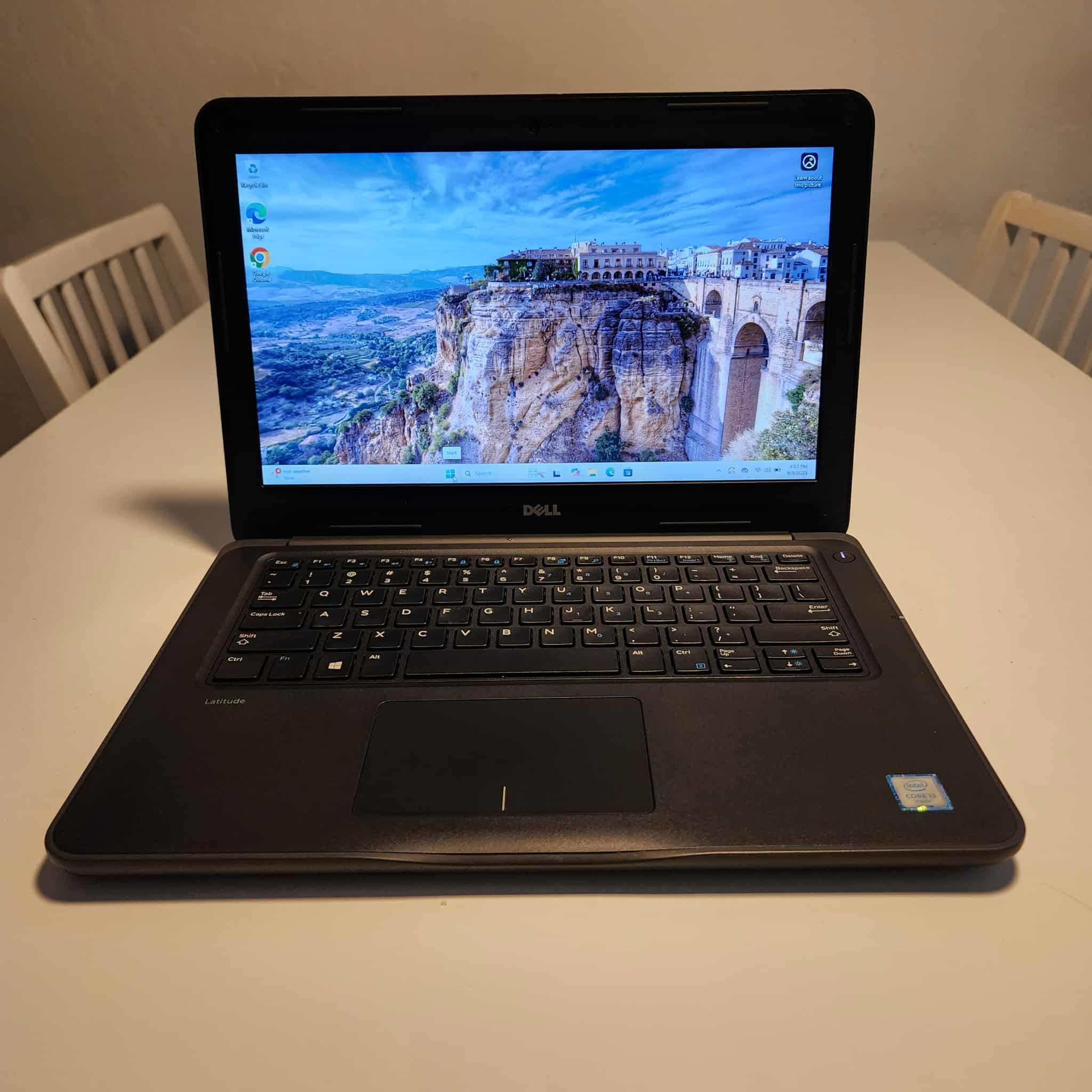 Dell Latitude 3380 laptop 14-inch  Intel core i3-6006U 2 GHz  4 GB RAM  128 GB SSD  Windows 11 . Microsoft office installed. w/Charger ** NO TRADES **