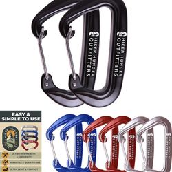 Set Of 4 Hiker Hunger Heavy Duty Caribeaner Clip