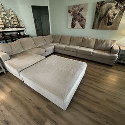 Huge Couch, Bought Brand New at Ashley Furniture, Includes Ottoman *We Can Deliver! 