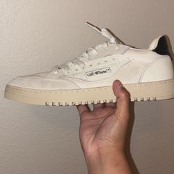 Off White 5.0 Distressed Suede Leather Sneakers