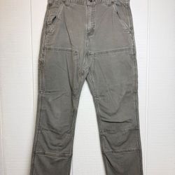 Carhartt Double Knee Men’s Relaxed Fit Carpenter Faded Gray Pants Size 32”x28”