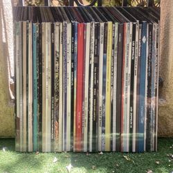 Vintage Vinyl Record Spine Wall Art - Framed Music Decor