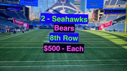 Seahawks Bears Tickets