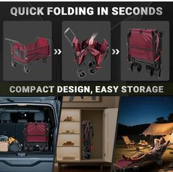 ❤️‍🔥 Multifunctional 2 in 1 Folding Carts,