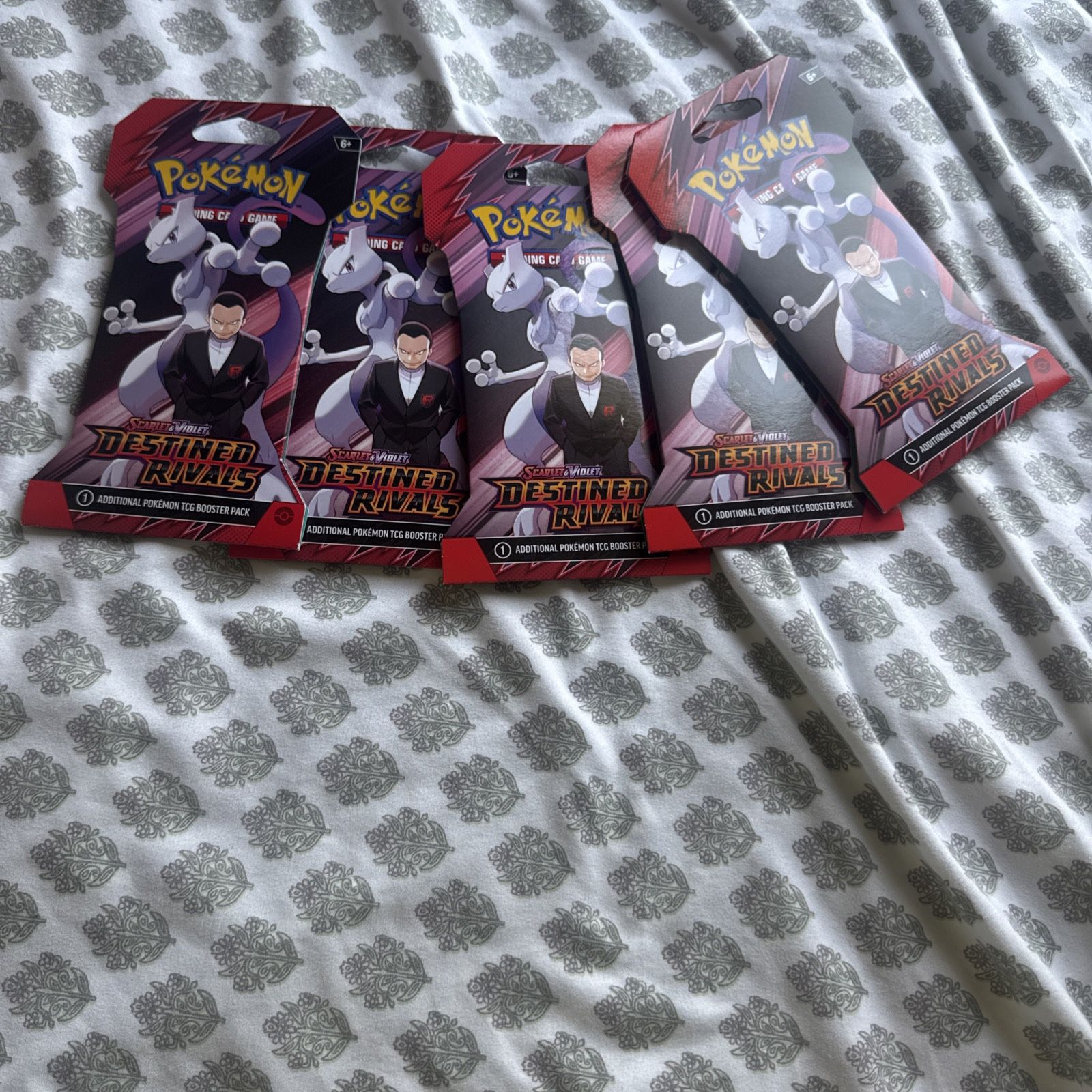 Pokemon Destined Rivals Sleeved Booster Packs LOT OF 5