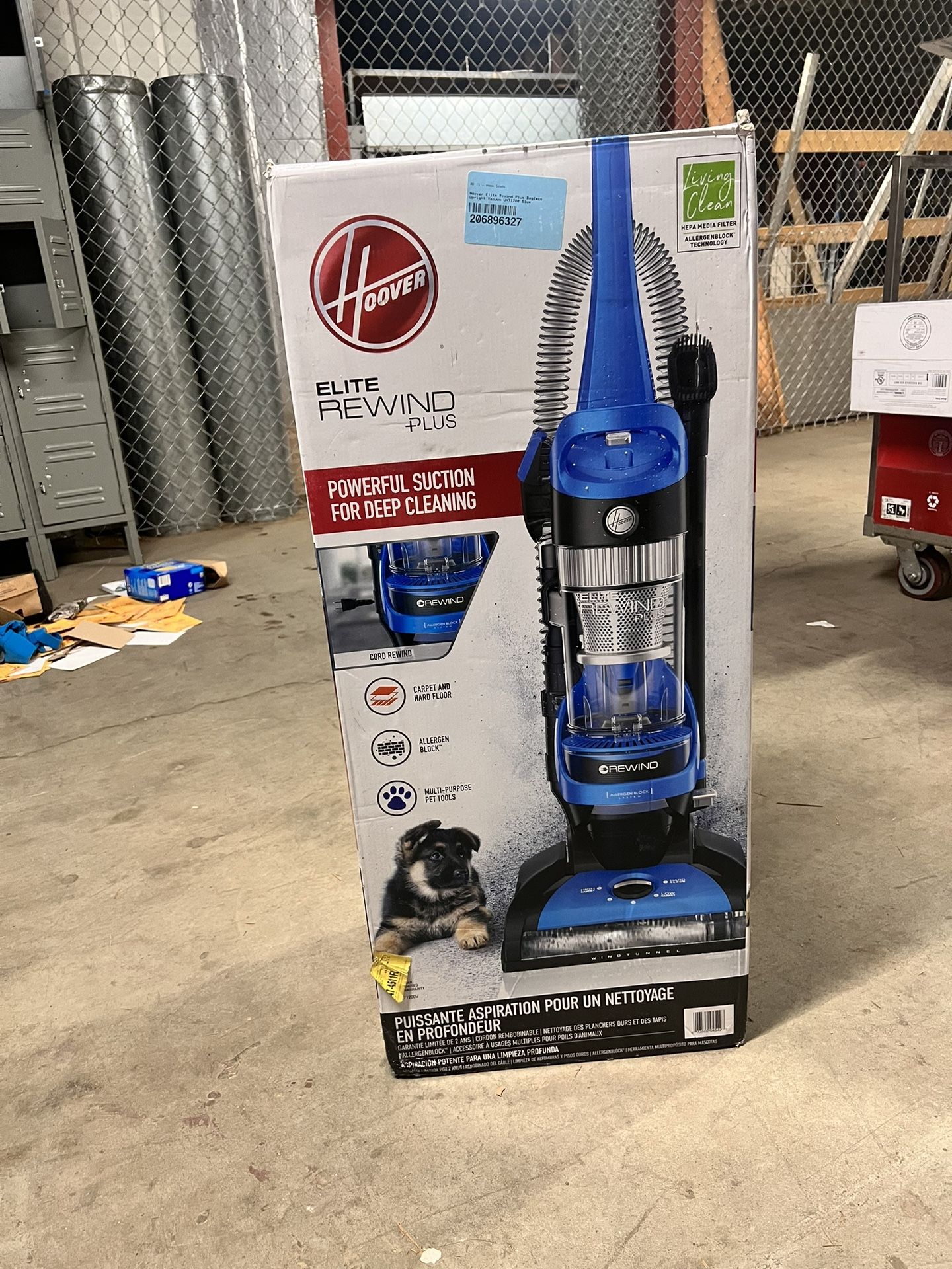 Hoover Elite Rewind Plus Upright Vacuum