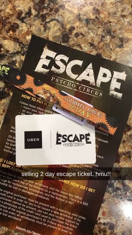 Escape 2017 2 Day Ticket