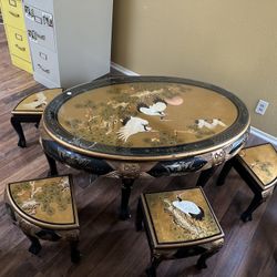 Glass Table With Chairs