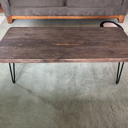 Real wood coffee table