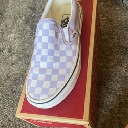 Checkered Slip On Vans 