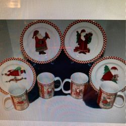 Sakura Magic of Santa Stoneware