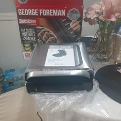 George Foreman  Smokeless Grill, up 85% Less Smoke  for smokeless indoor and outdoor cooking