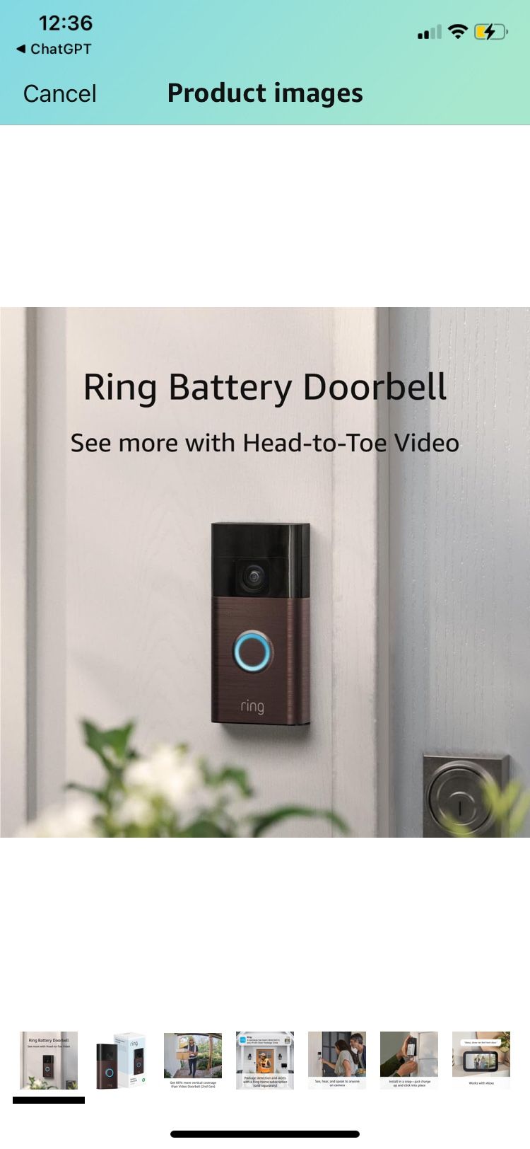 Ring Battery Doorbell – Seguridad Inteligente de Alto Nivel para tu Hogar
