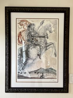 Salvador Dali "Don Quixote Suite-El Cid" Lithograph