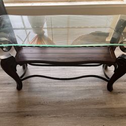 Glass Top Table 