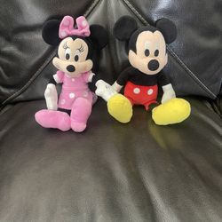Minnie & Mickey Mouse Plushies