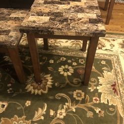 Faux Marble Coffee Table Set