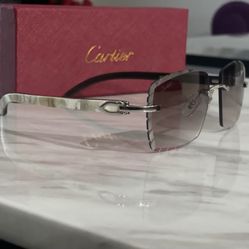 Cartier Glasses- White Buffs  